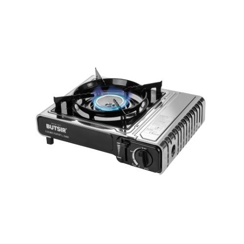 COCINA GAS PORTATIL BUTSIR MS-2000 DUAL C/MALETIN